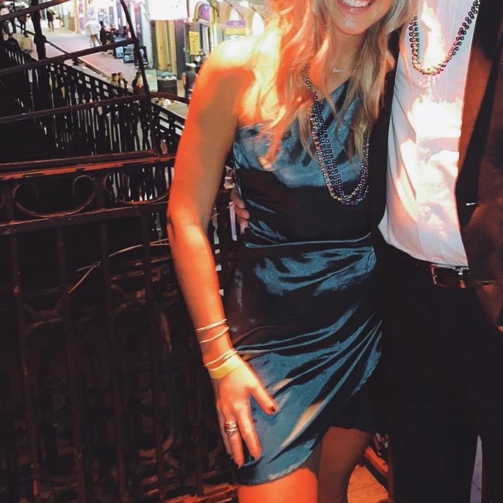 These Three Boutique Teal Long Sleeve Dress